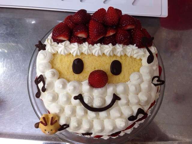 サンタのクリスマスケーキ デコレーション